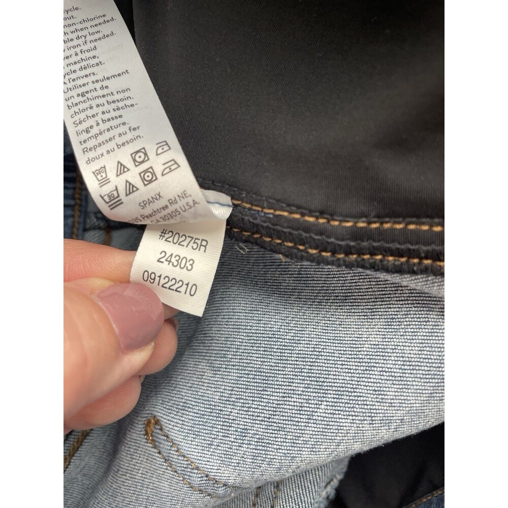 Spanx Jeans Jegging size 1X Light Blue Denim Stretch Pull-on Compression easy - Picture 6 of 8